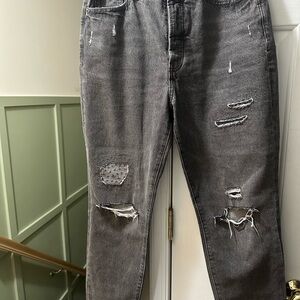 Old Navy Charcoal Straight Jeans
